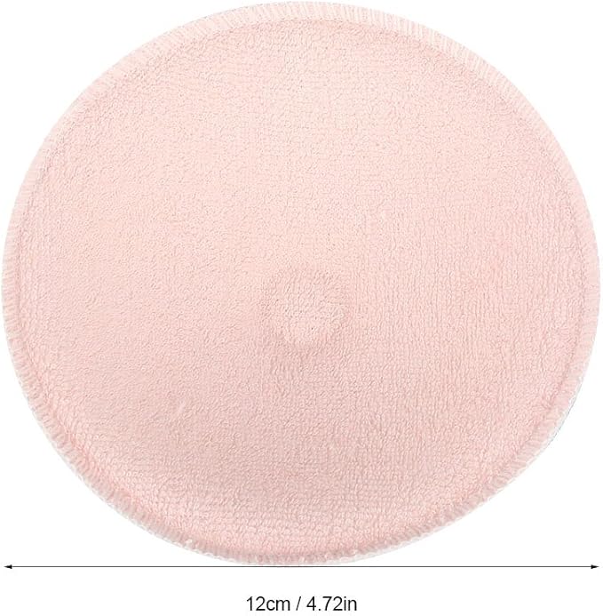 Organic Nursing Pads - 6 Washable Viscose Derived from Bamboo Breastfeeding, Reusable Breast Pads for Breastfeeding, Nipple Pad for Essentials