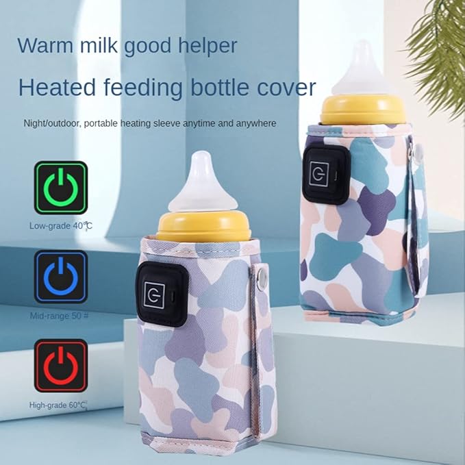 Universal USB Milk Water Warmer Travel Stroller Insulated Bag Baby Nursing Bottle Heater