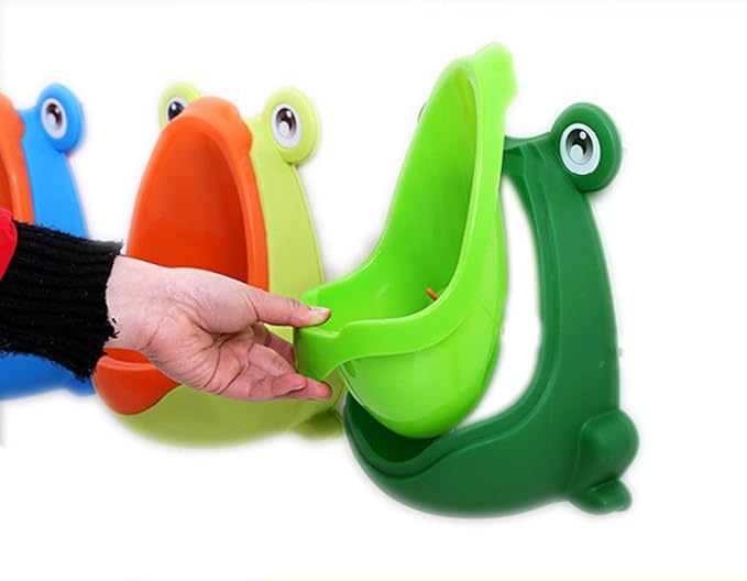 Cute Frog Potty Training Urinal for Boys with Funny Aiming Target - Blue