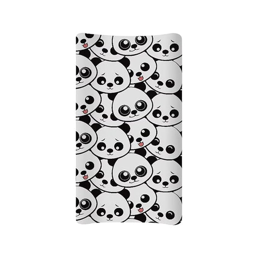 Panda Changing Pad Cover for Baby Girls Boys Diaper Change Table Sheet Cover Santa Claus Breathable Soft Changing Table Cover Mat Sheet Covers