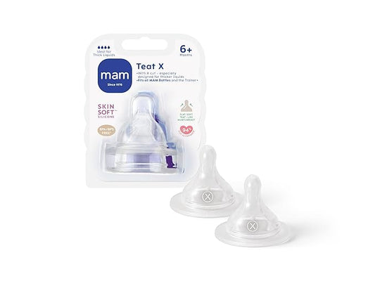 Mam Cross Cut Bottle Teats For Use With Mam Bottles (2-pack)