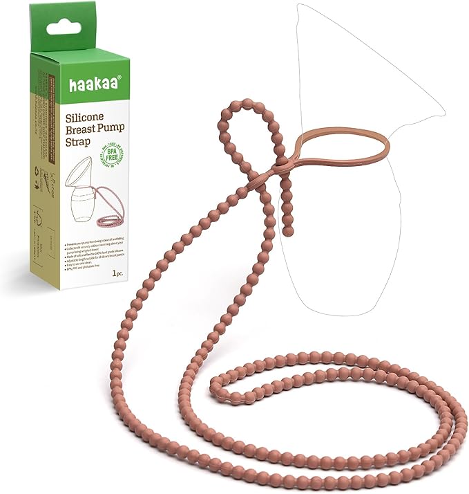 haakaa Breast Pump Strap for haakaa Gen.1/2/3 Manual Breast Pump Silicone Strap | Color: Rust