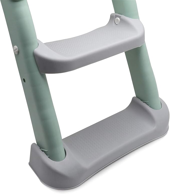 XKMT- Green Toddler Potty Training Seat Ladder Step Toilet Girl Chair Infant Kids Bathroom Trainer [P/N: ET-BABY002-GREEN]