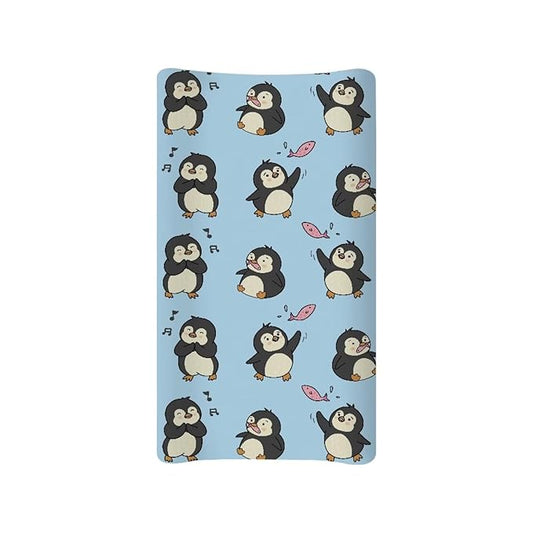 Penguin Baby Changing Pad Cover Toddler Changing Pad Sheets Mat Soft Diaper Changing Table Covers Newborn Infant Changing Pad Sheets