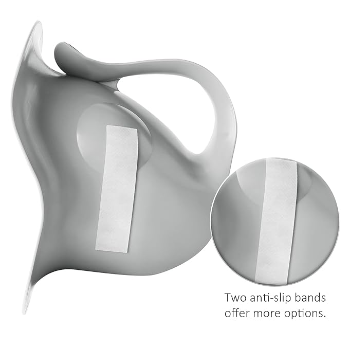 Newborn Baby Potty- the Diaper-Free Solution for Indoor & Outdoor Elimination Communication; Cute Fish Design (Grey)
