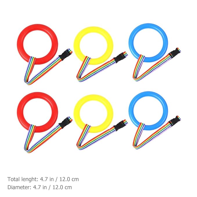 NUOBESTY 6pcs Walking Rope Kids Handles Safety Preschool Line Rope Extendable and Adjustable Handles Walking Rope for Toddlers