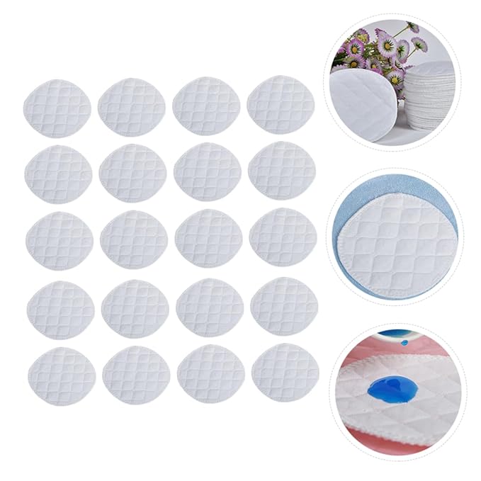 20pcs Washable Breastfeeding Pads Nursing Essentials for Sensitive Skin Feeding Pads for Lactating Mothers Soft Breathable Milk Savers