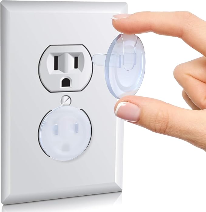 KP KOOL PRODUCTS Plug Covers for Electrical Socket Outlets Covers for Baby Proofing - Safety Plug Covers for Child's Protection - Pack of 40
