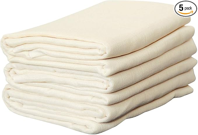Disana Muslin Nappies 80 x 80 cm Pack of 5 Natural