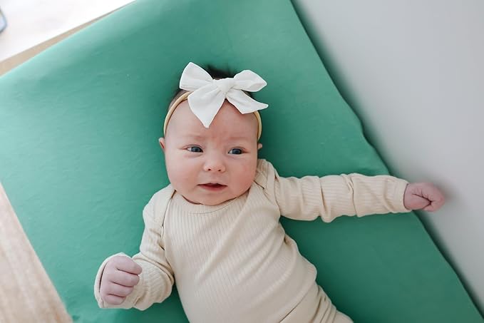 Copper Pearl Premium Knit Changing Pad Cover : Soft, Stylish, and Universal Fit for All Standard Diaper Changing Pads, Trendy Design Changing Pad Covers, Leif