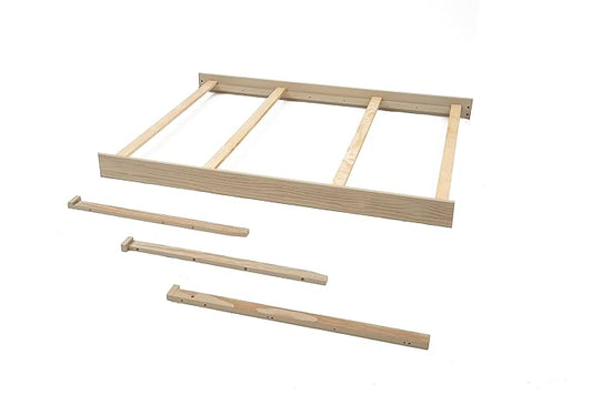 Full-Size Conversion Kit Bed Rails for Sorelle Crib & Changer Combos - Solid Wood Rail - Toddler & Adult Rail for Full-Size Beds - Nursery & Baby Furniture (Heritage Fog, Brittany Crib & Changer)