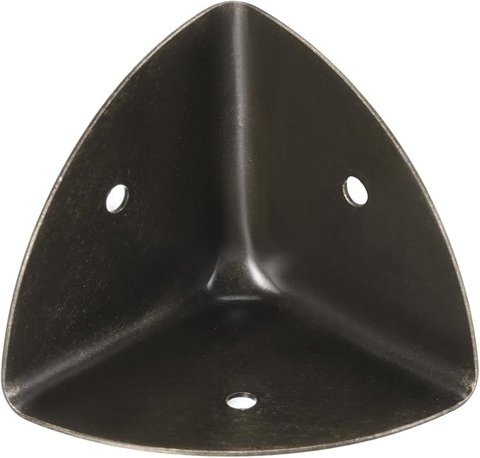 uxcell 40x40x40mm Metal Box Corner Protectors Edge Guard Bronze Tone 16pcs for Table Corners and Desk Corners