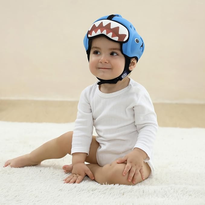 Baby Safety Helmet for Crawling Walking - Mambobaby Baby Helmet Adjustable Baby Head Protector Breathable Soft Infant Helmet Head Protection Helmets for Aged 6-24 Months, Ultra-Lightweight