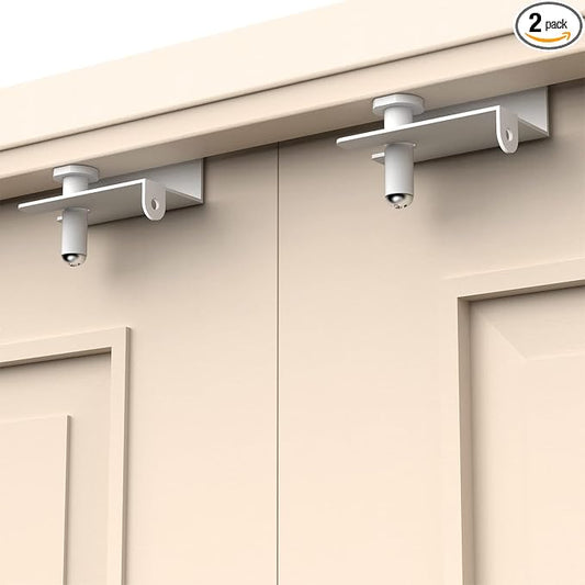 Child Proof Door Top Lock - BILLROAD Top Door Lock for Kids Safety Made of Sturdy Metal | Adjustable Lock Child Safety Top Lock for 0.8-2 inch Thick Interior Doors 2 Pack