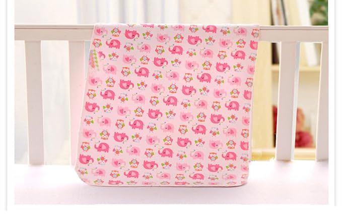 Monvecle 4pcs Pack Baby Infant Waterproof Cotton Changing Pads 18"x12" Washable Resuable Diapers Liners Mats (4pcs Pack-18"x12")