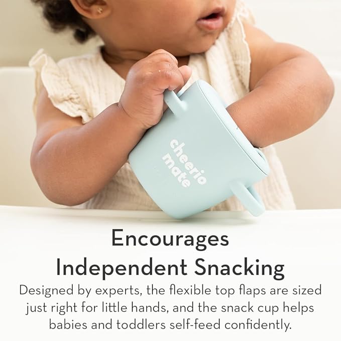 Snack Cups for Toddlers by Bella Tunno, Silicone Spill Proof Food Container with Lid, Babies & Kids 6-12 Months, Snaccidents