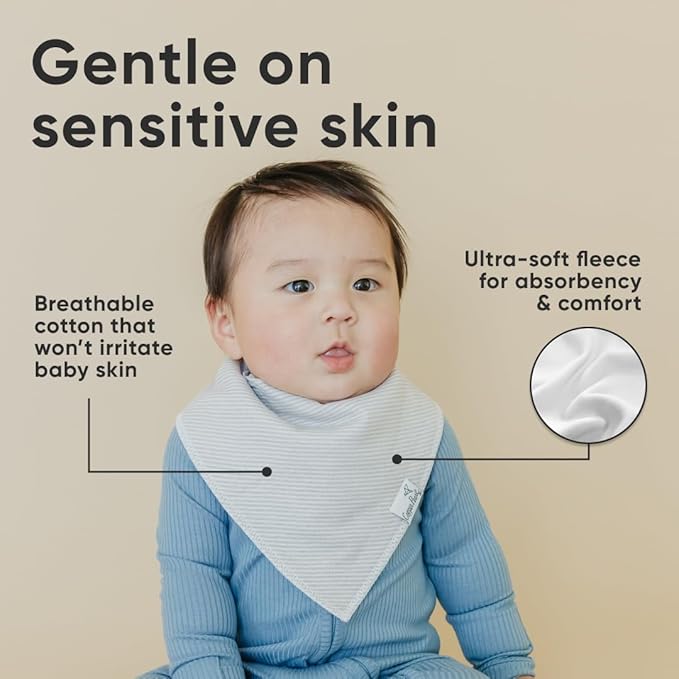 Copper Pearl Baby Bandana Bibs, 4 Pack