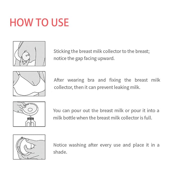 YIYEE Breast Shells Milk Saver for Breastfeeding, 2 Pack BPA Free Breast Shield Nursing Cups Protect Sore Nipples Breast Milk Collection Shells