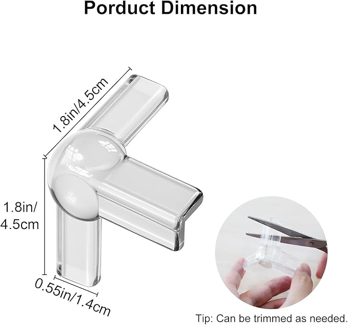 EEEKit 32 Pack Silicone Corner Protectors, Adhesive Pre-Taped Furniture Corner Guards, Proof Bumpers Corner Covers for Table Edges & Sharp Corners