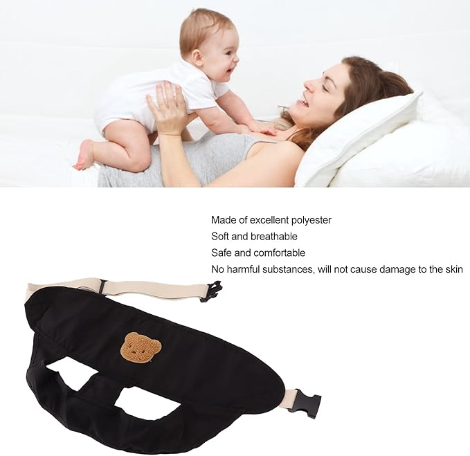 Baby Portable High Chair Harness Seat for Toddler Feeding Safety Cloth Harness with Straps Belt 54cm (Black) dining safety belt portable belt strap