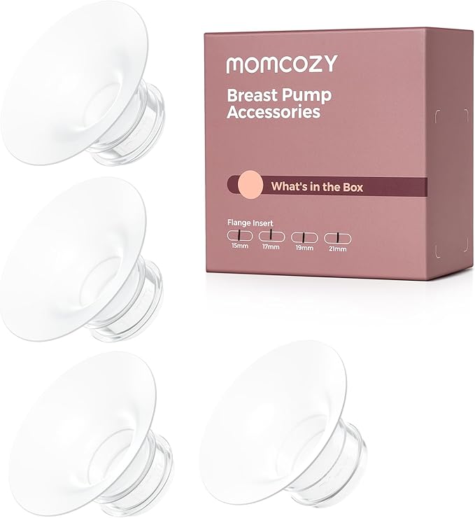 Momcozy M5| M6| M9 Original Replacement Accessories, Food-Grade Silicone & BPA Free, Original Breastfeeding Parts, Inserts 15/17/19/21mm