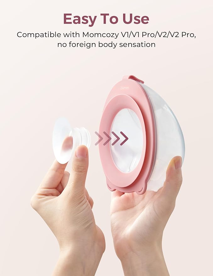 Momcozy Flange Insert 15/17/19/21mm Only for Momcozy V1 Pro/V2 Pro Breast Pump. Original V1 Pro/V2 Pro Breast Pump Replacement Accessories, 4PCS (15/17/19/21mm)