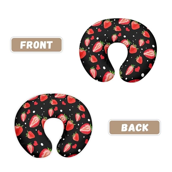 Strawberry Nursing Pillow Covers, Nursing Pillow Slipcovers Cozy Nursing Slipcover Breastfeeding Pillow Covers for Breastfeeding Mom