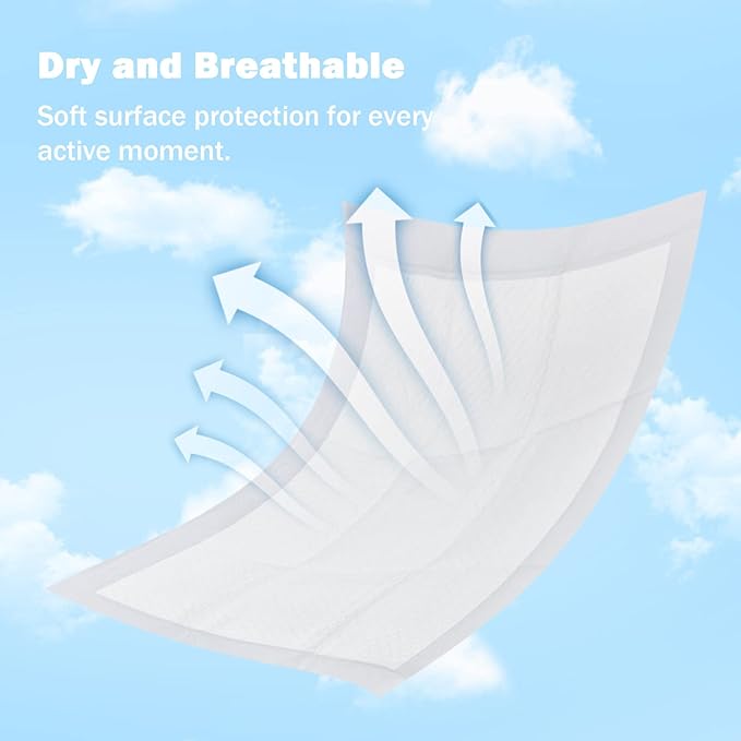 Disposable Changing Pad Liners for Baby 17 x 13 Inches (25 Pack) Waterproof Underpads Soft Non-Woven Fabric Breathable Changing Pad for Changing Table - White