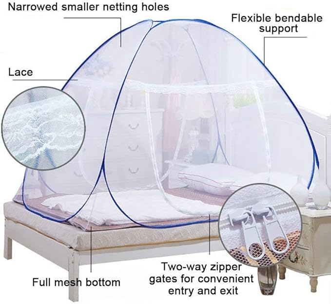 NICE PURCHASE New Portable Folding Mosquito Net Tent Freestand Bed 1 or 2 Openings (1.0m(75 by 38 inches LxW))