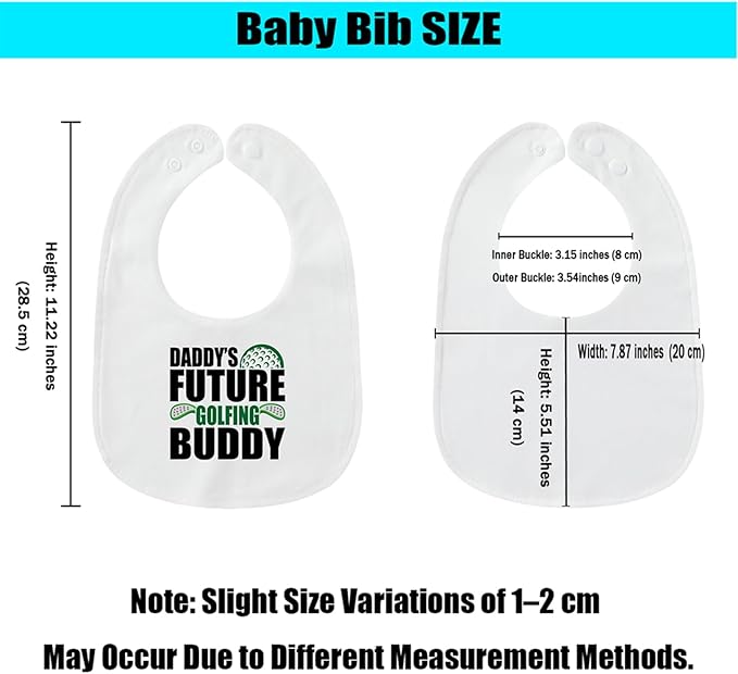 Cute Unisex-Baby Bib, Cotton Adjustable Waterproof Drooler, Birthday Gifts for Girls Boys 0-24 Months