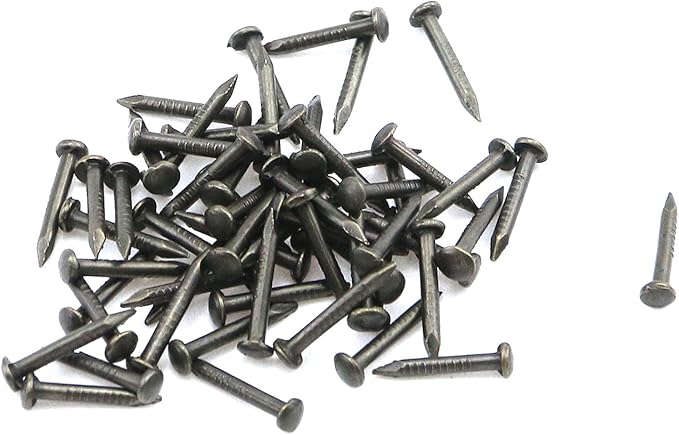 Antrader 12Pcs Metal Box Corner Protector Edge Safety Bumpers Screw Fixed Furniture Corner Guard Bronze Tone 2.2" x 2.2"