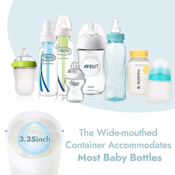 Papablic Portable Travel Baby Bottle Warmer Plus, 18 oz Large Capacity Stainless Steel Bottle Warmer, Safe & Easy to Clean