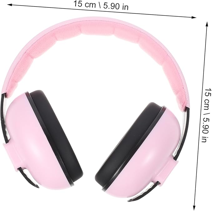 Milisten Baby Ear Protection Newborn Noise Reduction Earmuffs for Toddlers Children Kids Sleeping Hearing Damage Pink
