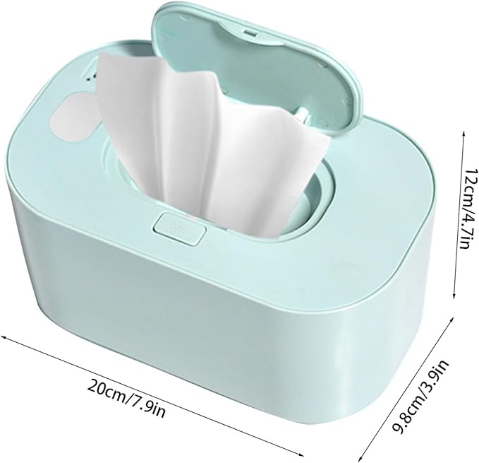 Cocoarm Baby Wipe Warmer Baby Wipe Heater Even Heating Wet Wipes Warmer and Dispenser USB Powered Wipe Warmer for Babies, Holding 80pcs Wipes (Constant Temperature)
