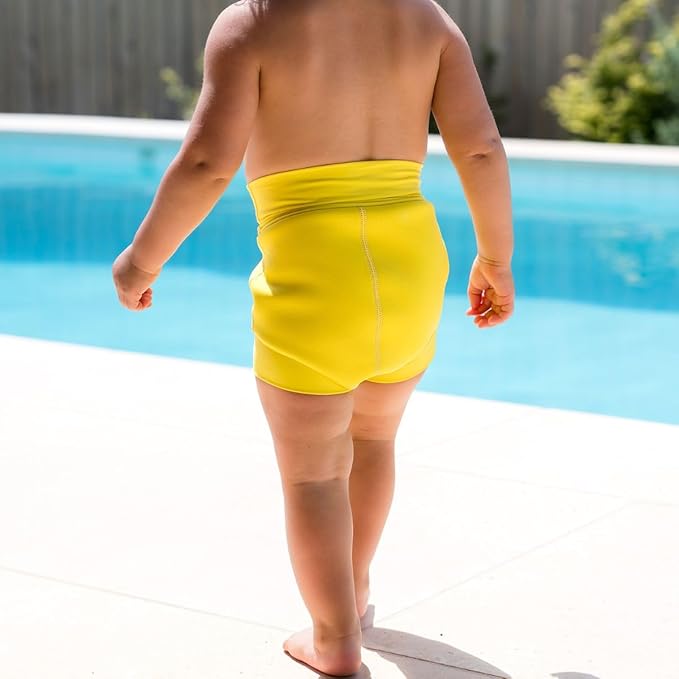 Splash About Happy Nappy Swim Diaper, Neon Yellow, 12-24 Months