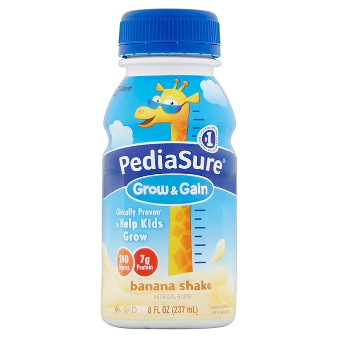 PediaSure Complete Balanced Nutrition Banana Shake, 8 Ounce -- 24 per case.