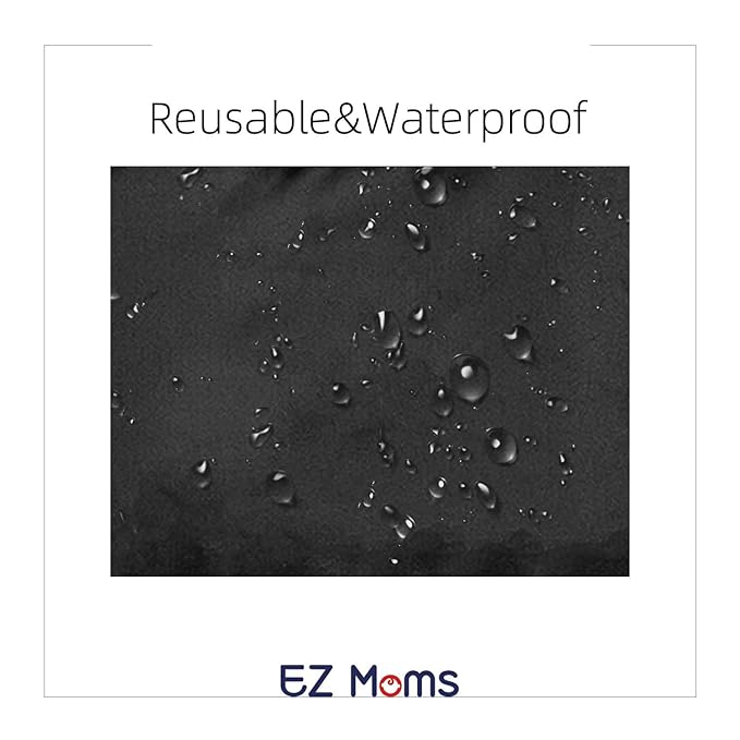 EZ Moms 6 Pcs Wet Bag Small Zipper Bags for Organizing 5.5''x6.1'' Wet Bags for Baby Reusable Waterproof Zipper Pouch Multipurpose Small Bag for Travel, Cosmetic, Beach, Swim, Gym, Pool, Make Up