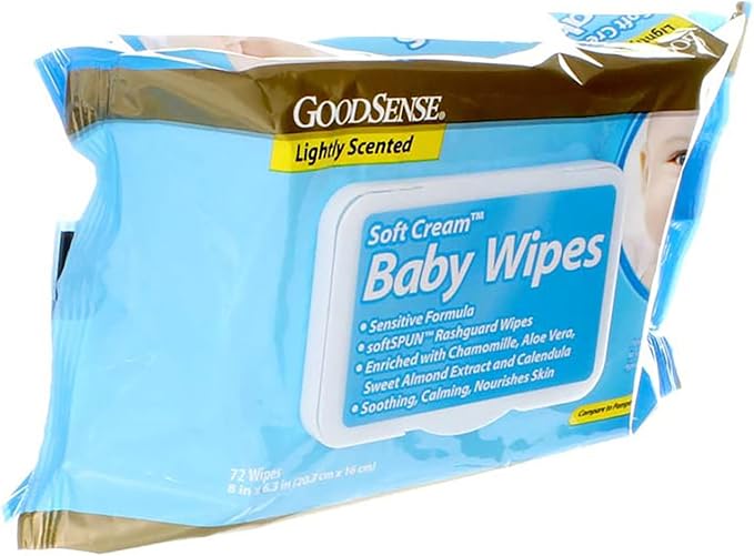 Good Sense Baby Wipes Scented 72ct Tub Case Pack 12