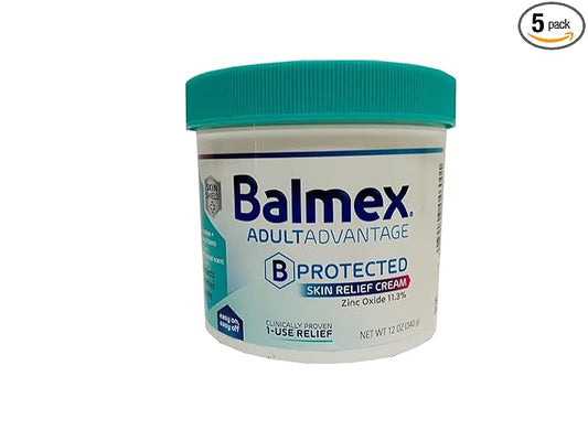 Balmex Adult Care Rash Cream 12 OZ -(Pack of 5)