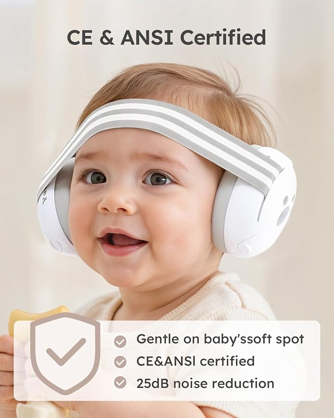Yoofoss Baby Ear Muffs Noise Protection for Infants Up to 36 Months - Noise Cancelling Headphones for Ear Protection