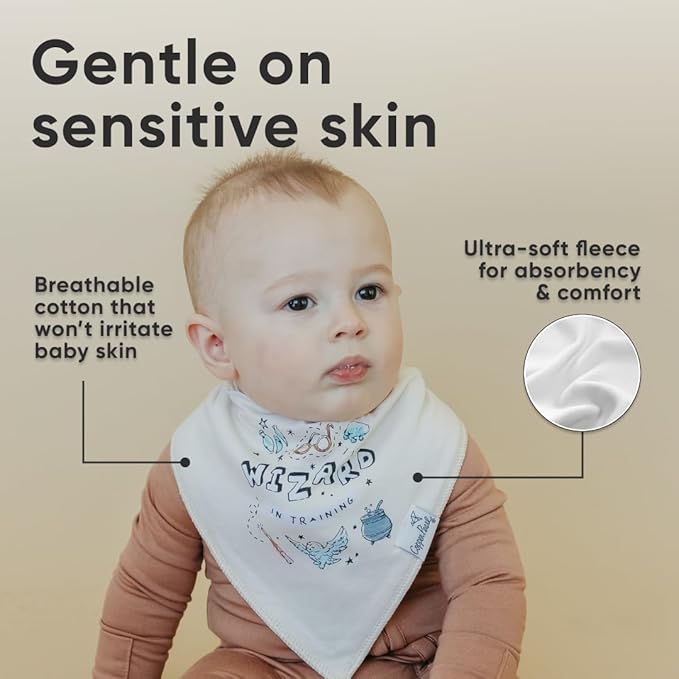 Copper Pearl Baby Bandana Bibs, 4 Pack