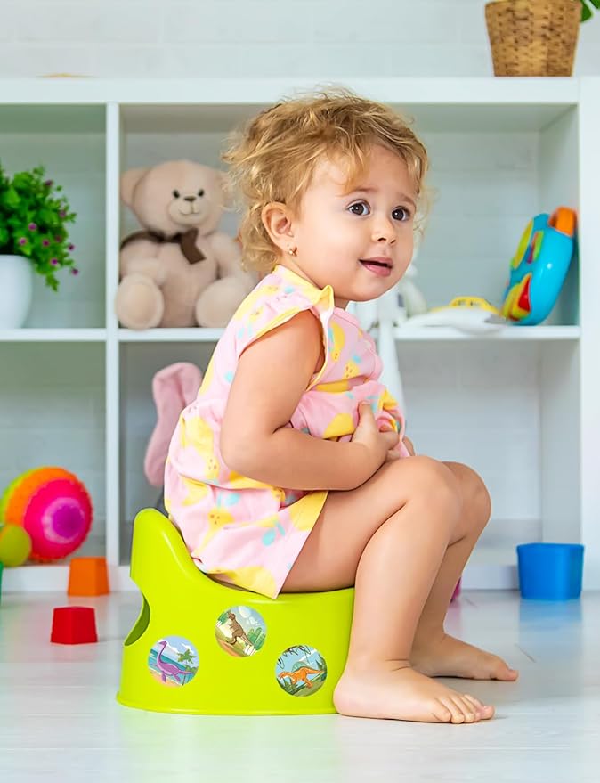 36 Pcs Potty Training Stickers You Pee on Toilet Reveal Stickers 12 Patterns Color Changing Reusable Pee Decals Toilet Targets for Boys Girls Toddlers(Dinosaur)