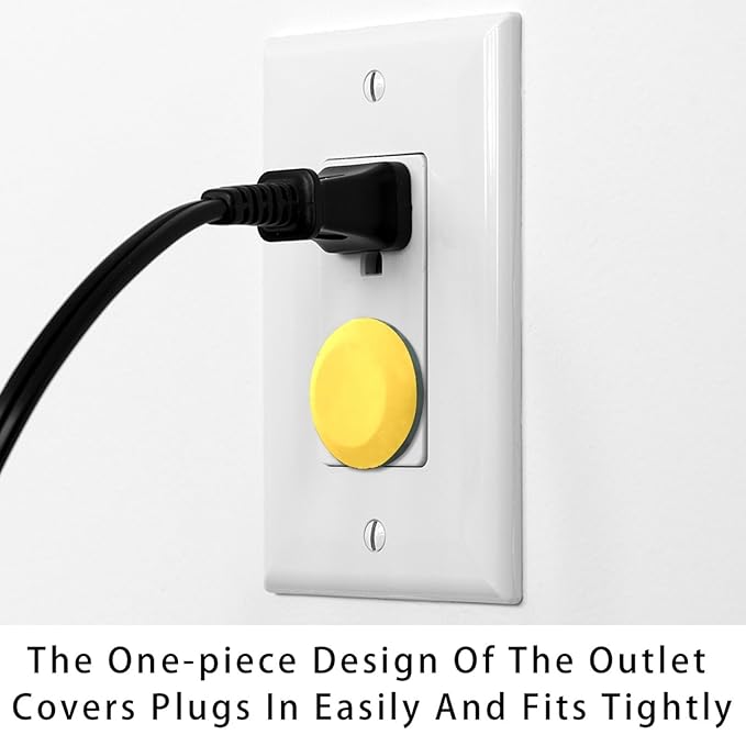 Outlet Covers, Child Safe, Easy Install, Pure Ginger Color
