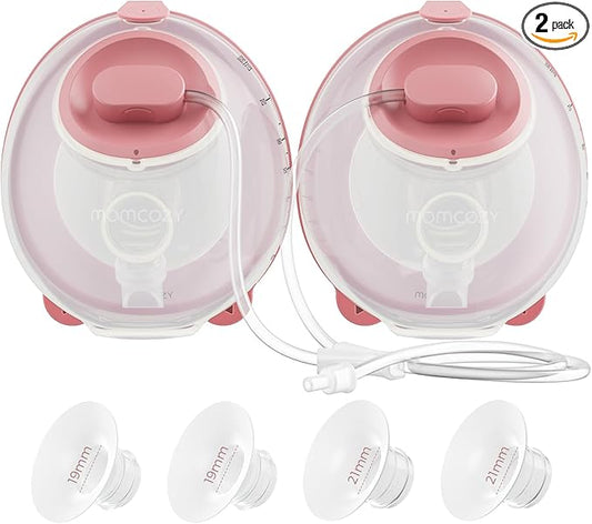Momcozy Original V1 Pro/V2 Pro Breast Pump Replacement Accessories,Milk Collection Cups Only for Momcozy V1 Pro/V2 Pro, 2 Pack