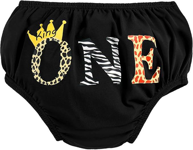 IMEKIS Baby Boys 1st Birthday Diaper Covers Wild One Dinosaur Space Shorts Cake Smash Photo Shoot Bloomers Casual Pants