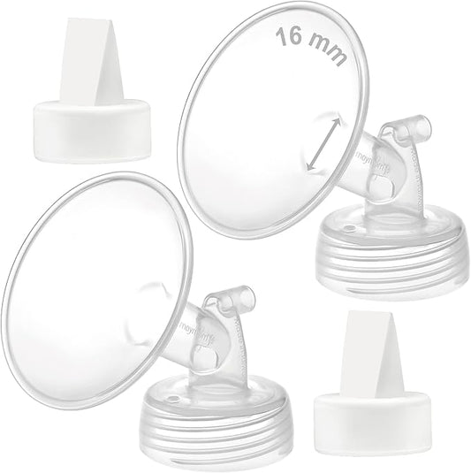 Maymom 16mm Flange and Duckbill Valve Compatible with Spectra S1 Spectra S2 Spectra 9 Plus Not Original Spectra Pump Parts Replace Spectra S2 Pump Parts Spectra Flange Spectra Duckbill Valve
