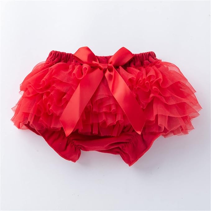 Infant Baby Girls Tutu Skirt Toddler Ruffled 𝐃iaper 𝐂overs Cute Lace Ruffled Tiered Bloomers Bubble Shorts Underwear