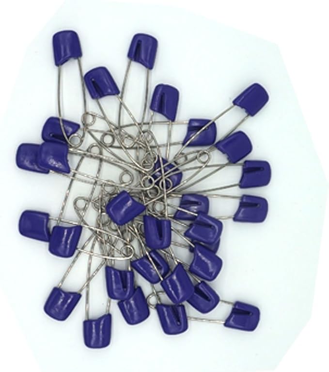 Baby Safety Pins Secure Clips for Fastening Baby Clothes Diaper Napkins 50pcs 60PCS 30PCS (Purple, 30 pcs)