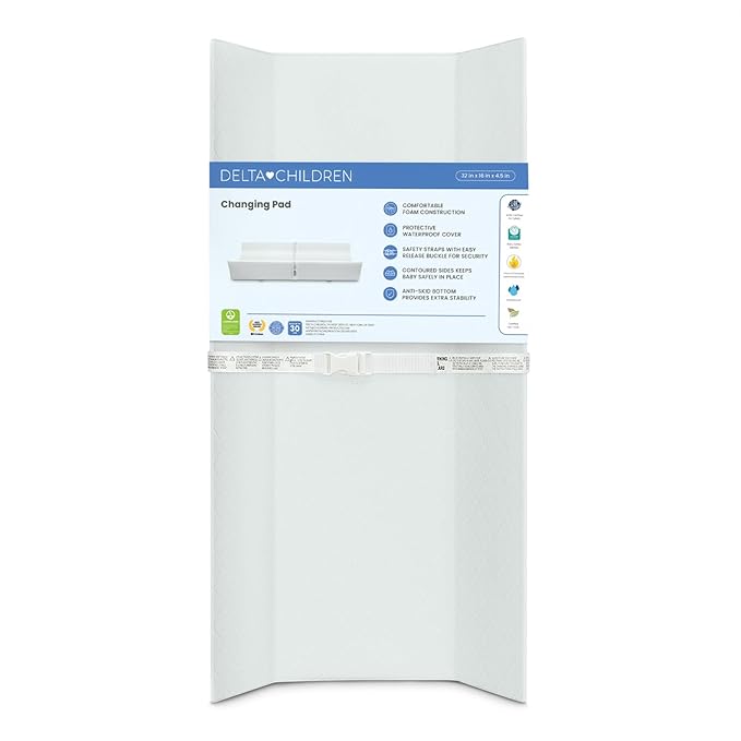 Delta Children Foam Contoured Changing Pad with Waterproof Cover