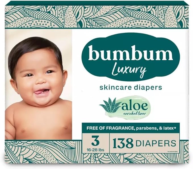 Bum~Bum Diapers Size 3, 138 Count, Fragrance-Free